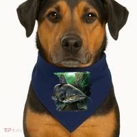 Wildlife - Catfish Swim USA-Made Doggie Bandana thumb 1