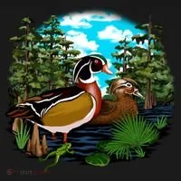Wildlife - Ducks Portrait Hoodie thumb 2