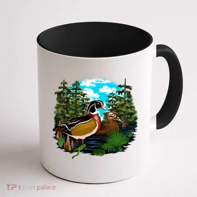 Wildlife - Ducks Portrait Coffee Mug back