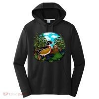 Wildlife - Ducks Portrait Performance Fleece Hoodie thumb 0
