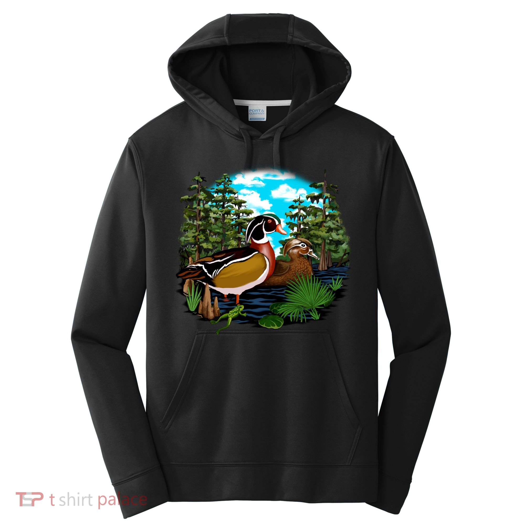 Wildlife - Ducks Portrait Performance Fleece Hoodie