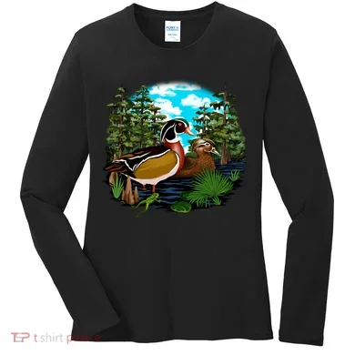 Wildlife - Ducks Portrait Women's Long Sleeve Shirt