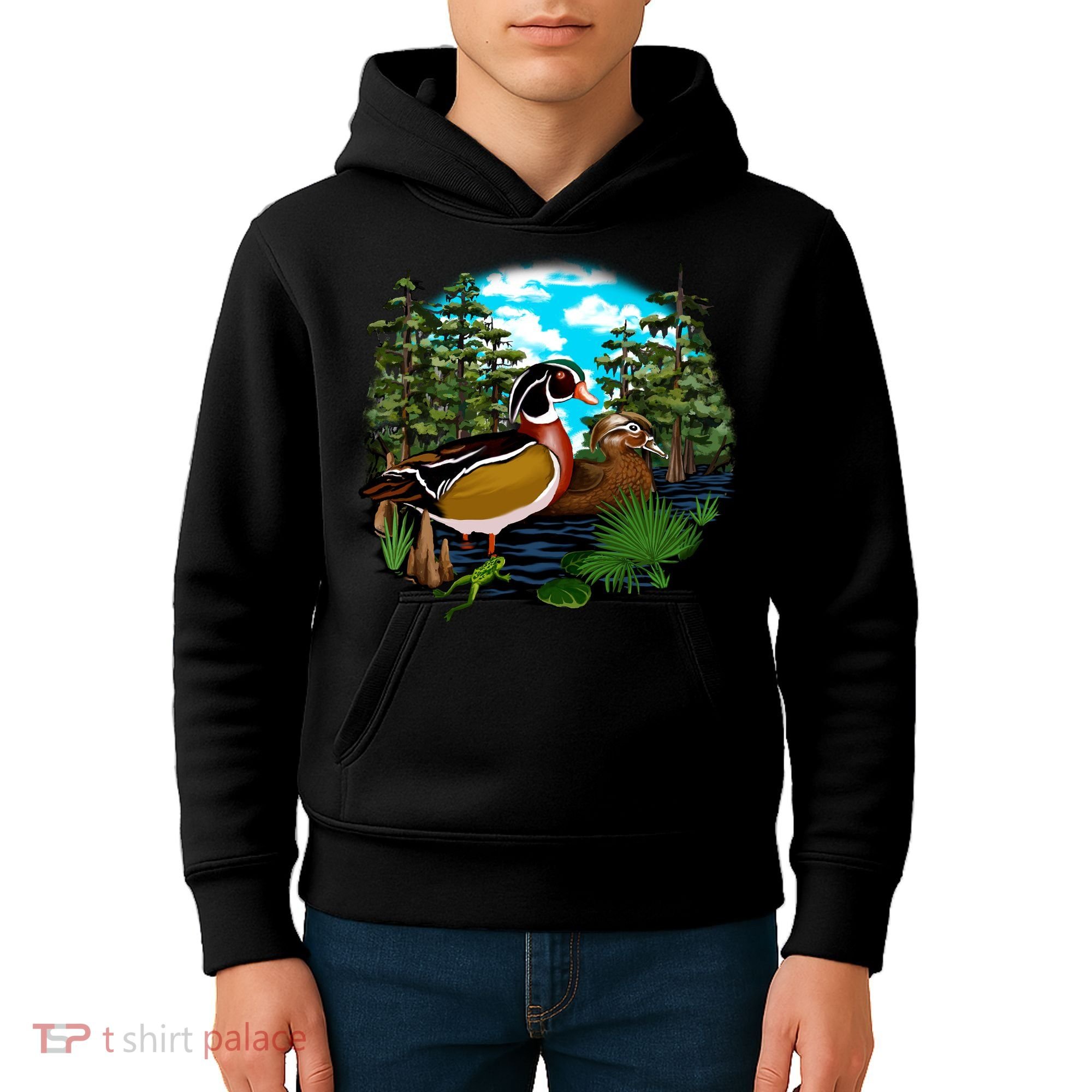 Wildlife - Ducks Portrait Kids Hoodie