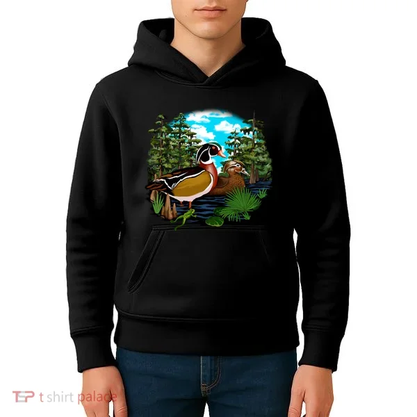 Wildlife - Ducks Portrait Kids Hoodie