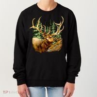 Wildlife - Elk Portrait Women's Sweatshirt thumb 0