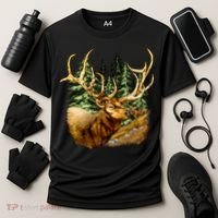 Wildlife - Elk Portrait Cooling Performance Crew T-Shirt thumb 3