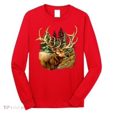 Wildlife - Elk Portrait Long Sleeve Shirt