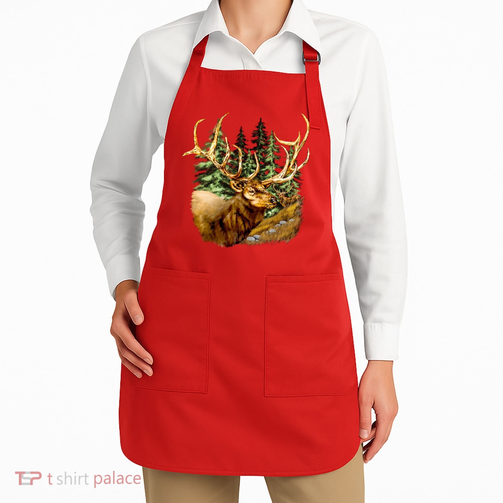Wildlife - Elk Portrait Apron