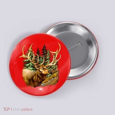 Wildlife - Elk Portrait Button