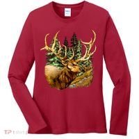 Wildlife - Elk Portrait Women's Long Sleeve Shirt thumb 0