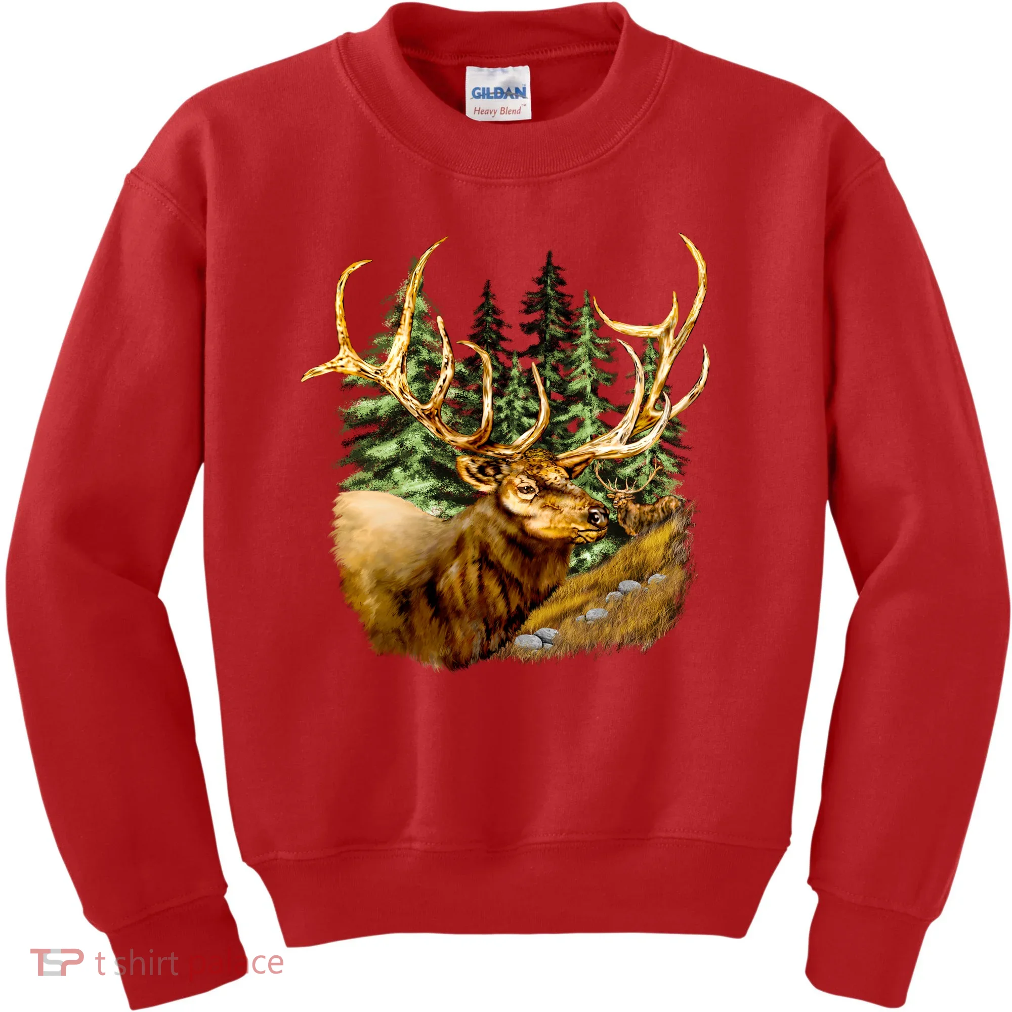 Wildlife - Elk Portrait Kids Sweatshirt