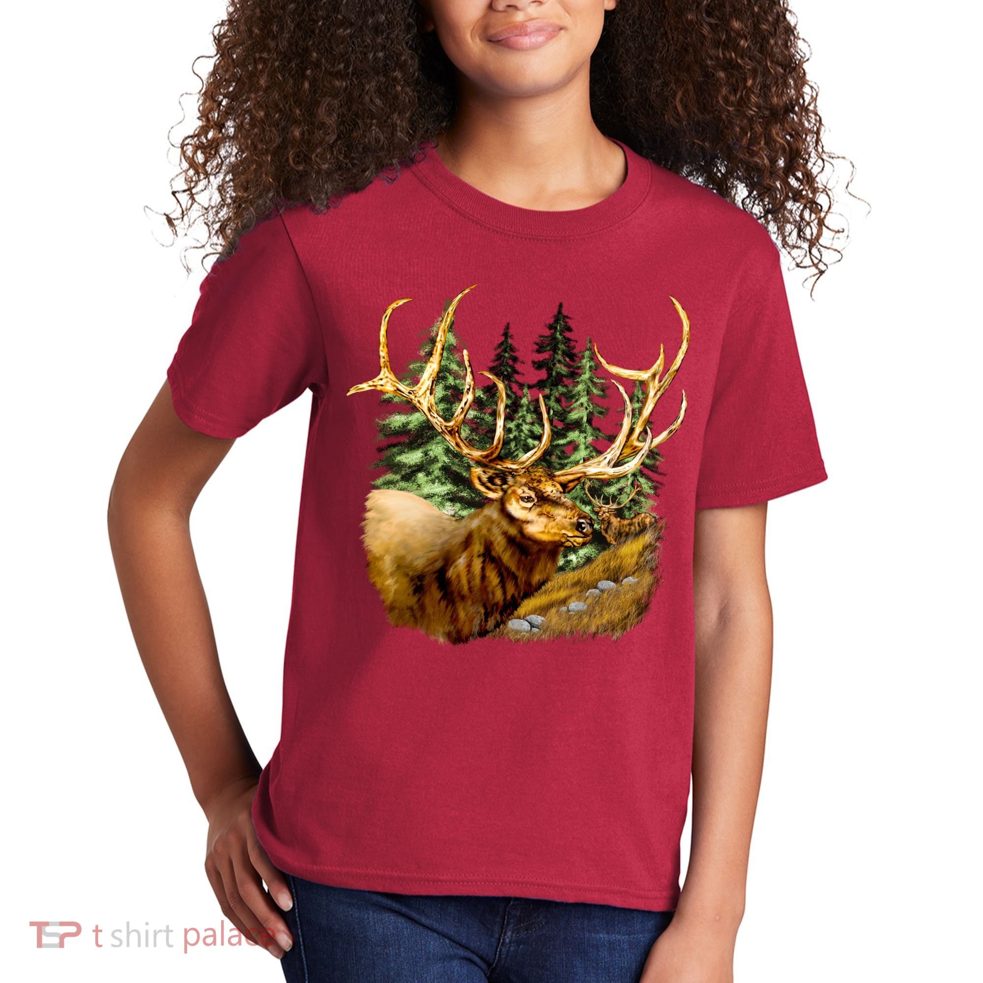 Wildlife - Elk Portrait Kids T-Shirt