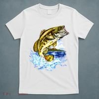Wildlife - Fish Fishing Large Mouth Bass Portrait T-Shirt thumb 5