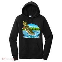 Wildlife - Fishing Muskie Fish Portrait Women's Hoodie thumb 0
