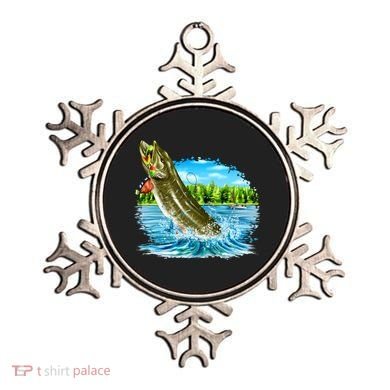 Wildlife - Fishing Muskie Fish Portrait Ornament