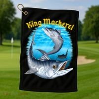 Wildlife - King Mackerel Fish Golf Towel thumb 1