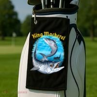 Wildlife - King Mackerel Fish Golf Towel thumb 2