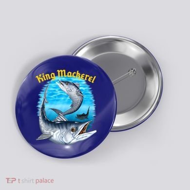 Wildlife - King Mackerel Fish Button