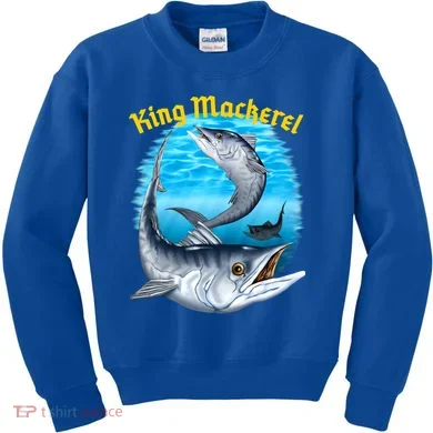 Wildlife - King Mackerel Fish Kids Sweatshirt