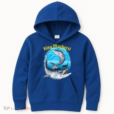 Wildlife - King Mackerel Fish Kids Hoodie