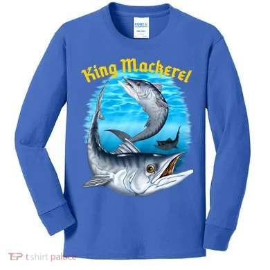 Wildlife - King Mackerel Fish Kids Long Sleeve Shirt
