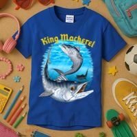 Wildlife - King Mackerel Fish Kids T-Shirt thumb 3