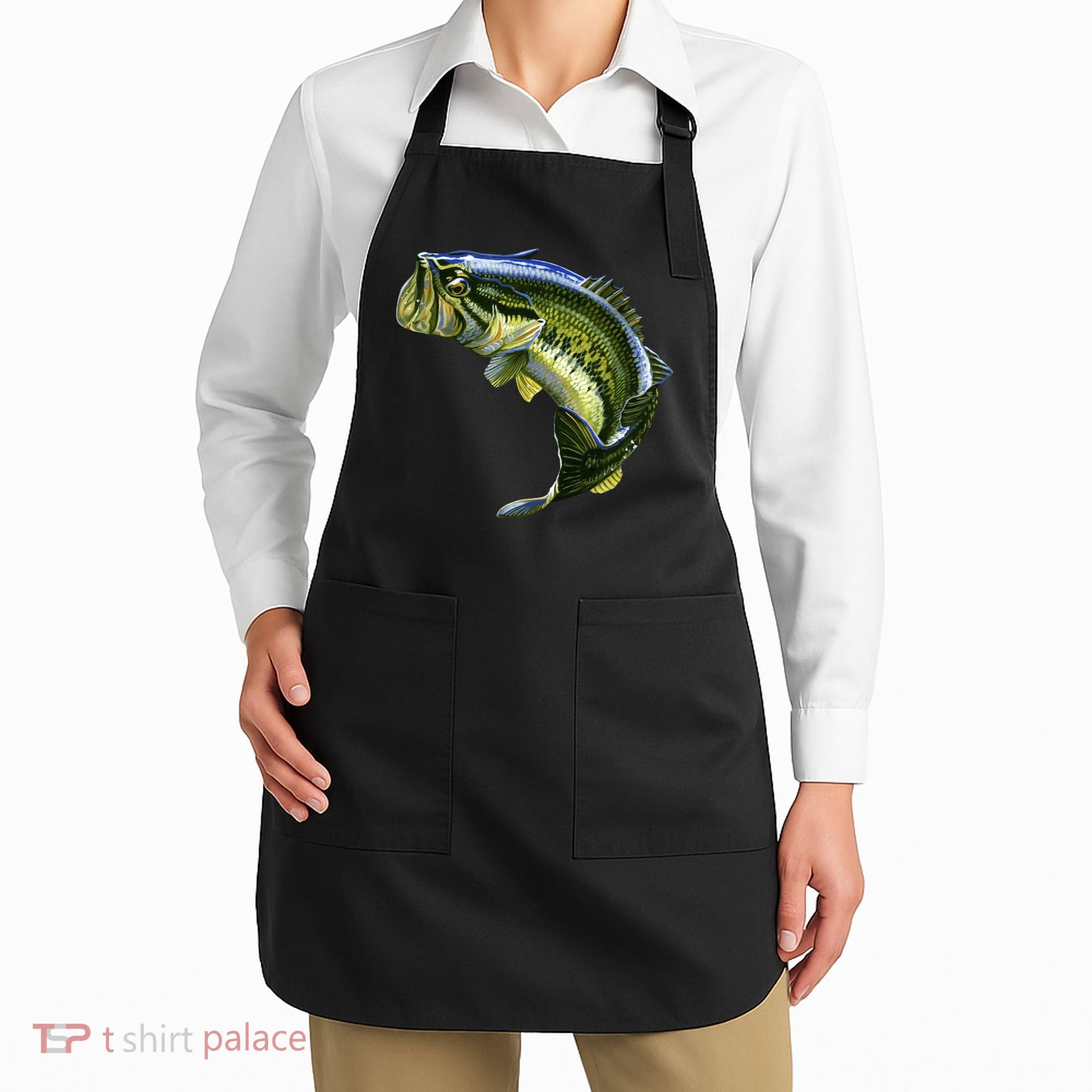 Wildlife - Large Mouth Bass Jumping Apron