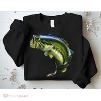 Wildlife - Large Mouth Bass Jumping Sweatshirt thumb 2