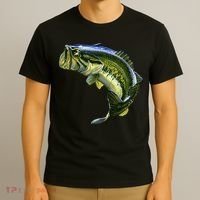 Wildlife - Large Mouth Bass Jumping T-Shirt thumb 3