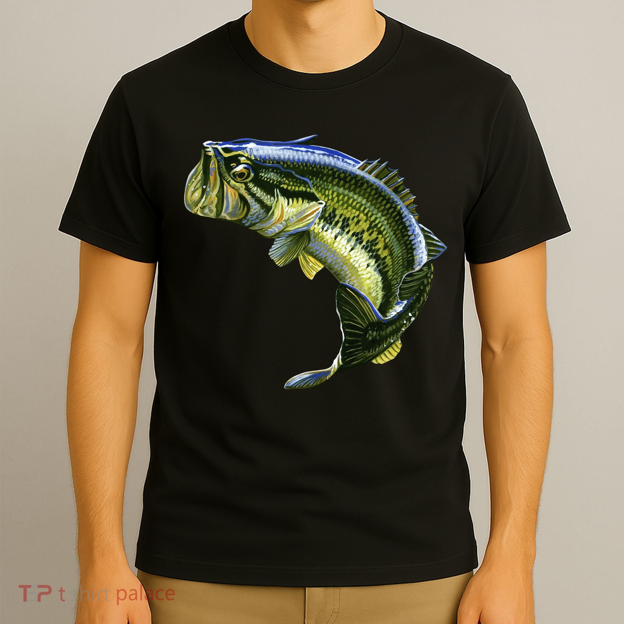 Wildlife - Large Mouth Bass Jumping T-Shirt
