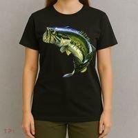 Wildlife - Large Mouth Bass Jumping T-Shirt thumb 4