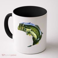Wildlife - Large Mouth Bass Jumping Coffee Mug thumb 0