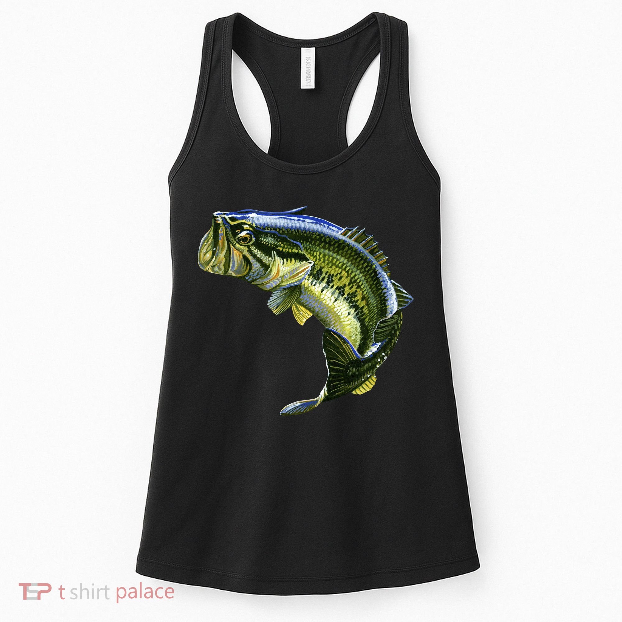 Wildlife - Large Mouth Bass Jumping Women's Tank Top