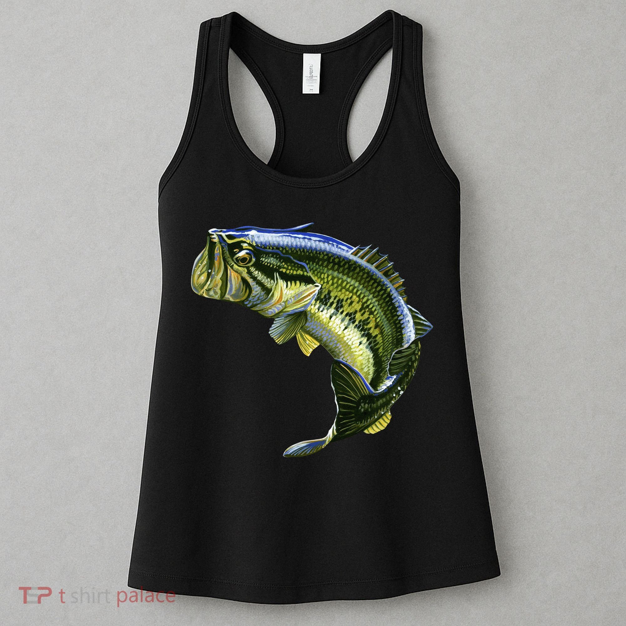 Wildlife - Large Mouth Bass Jumping Women's Tank Top