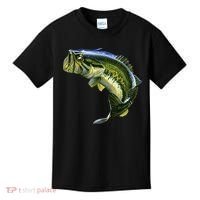 Wildlife - Large Mouth Bass Jumping Kids T-Shirt thumb 0