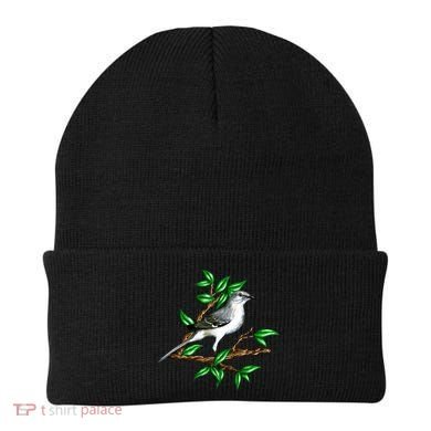 Wildlife - Mockingbird Posing Portrait Beanie