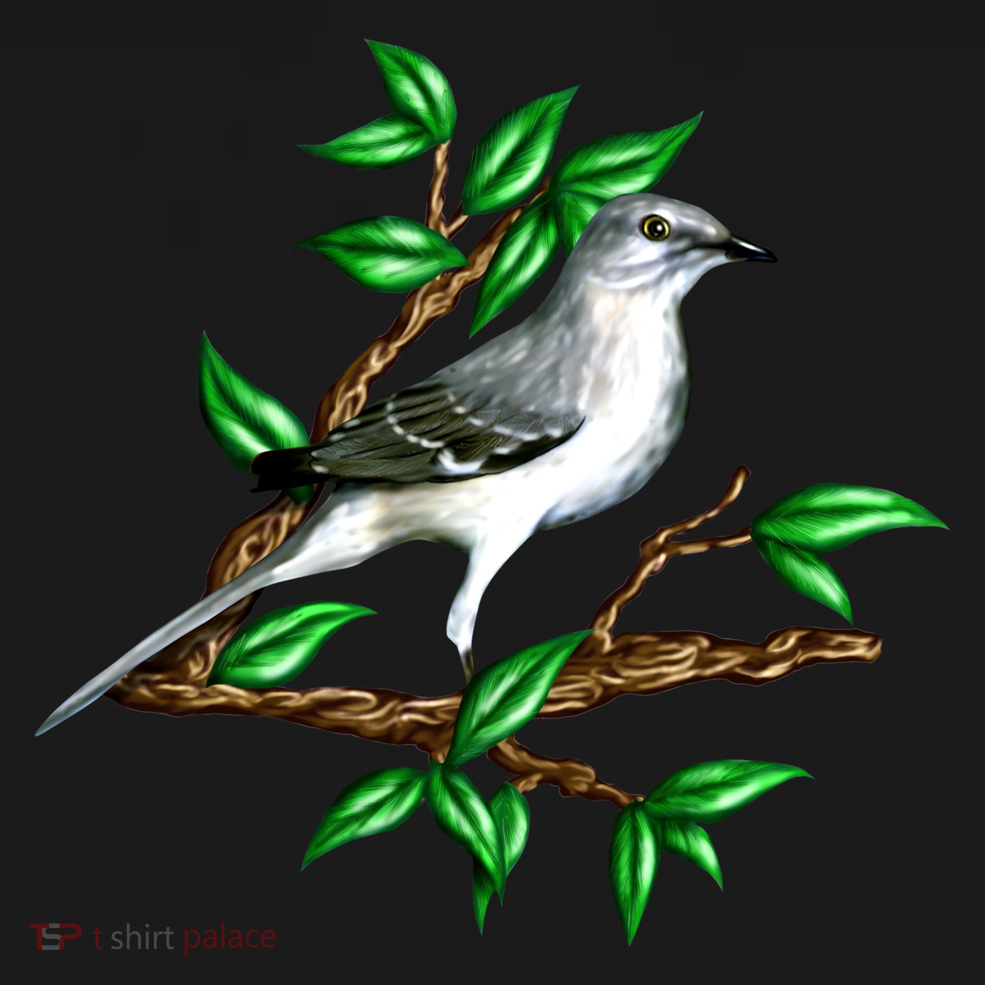 Wildlife - Mockingbird Posing Portrait Pajama Set