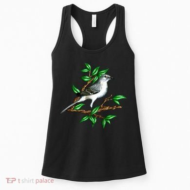 Wildlife - Mockingbird Posing Portrait Women's Tank Top