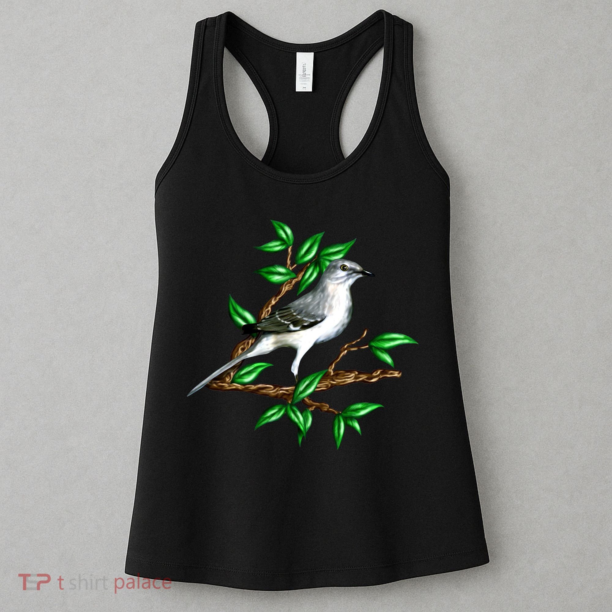 Wildlife - Mockingbird Posing Portrait Women's Tank Top