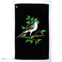 Wildlife - Mockingbird Posing Portrait Golf Towel thumb 0