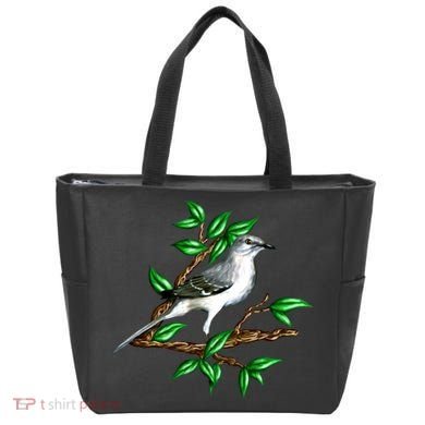 Wildlife - Mockingbird Posing Portrait Tote Bag