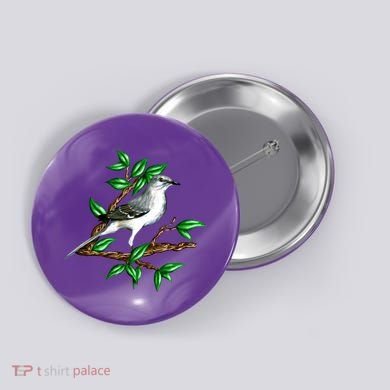 Wildlife - Mockingbird Posing Portrait Button