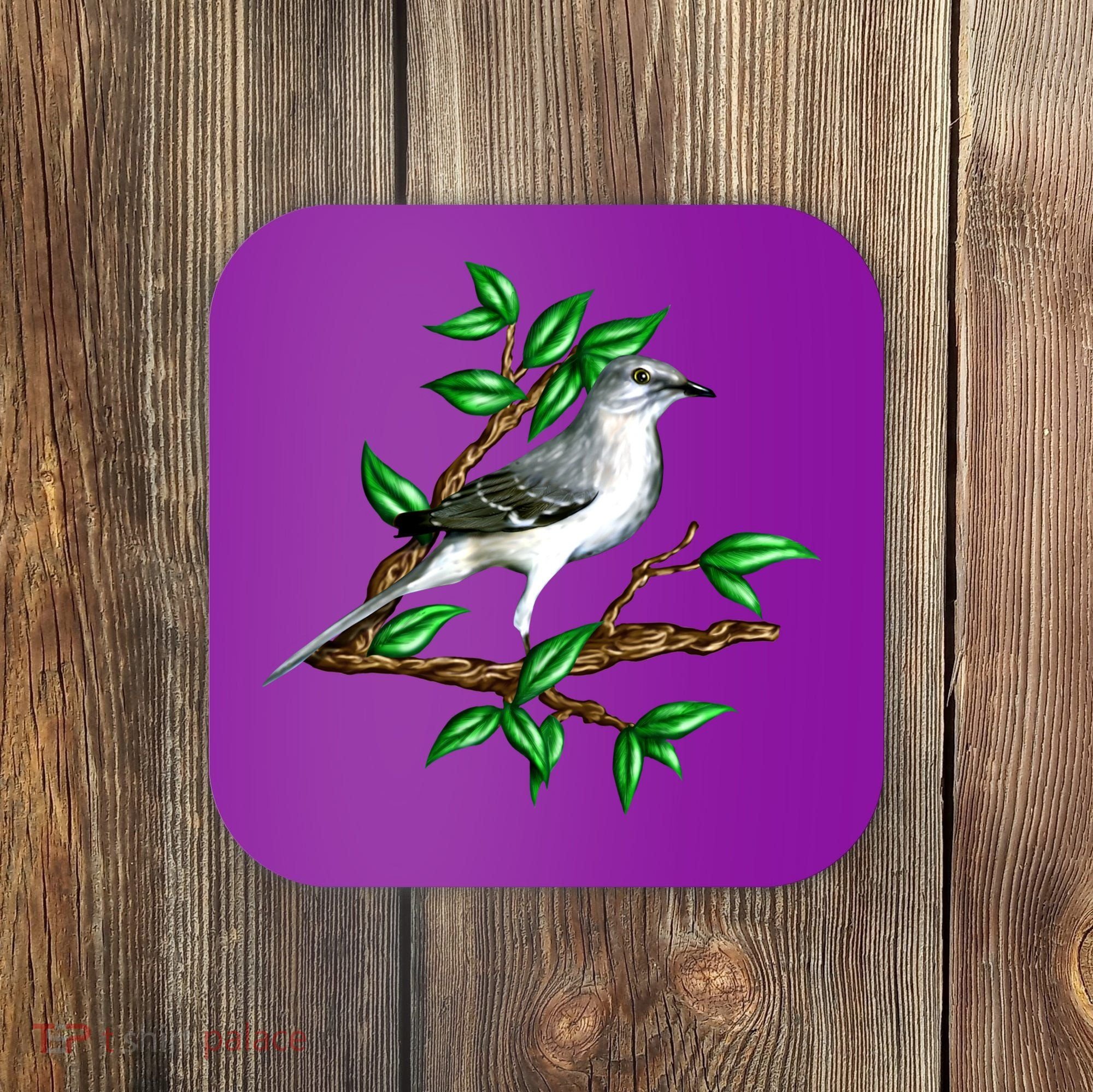 Wildlife - Mockingbird Posing Portrait Coaster