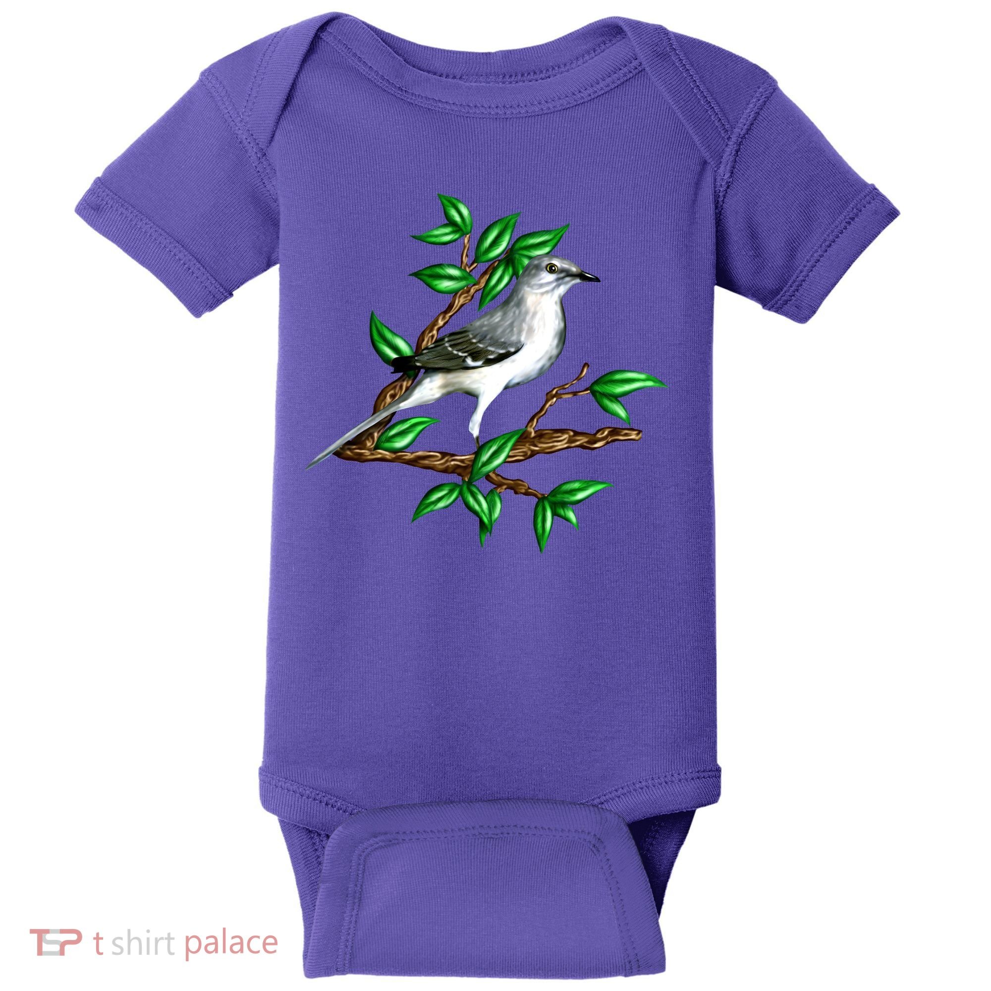 Wildlife - Mockingbird Posing Portrait Baby Bodysuit