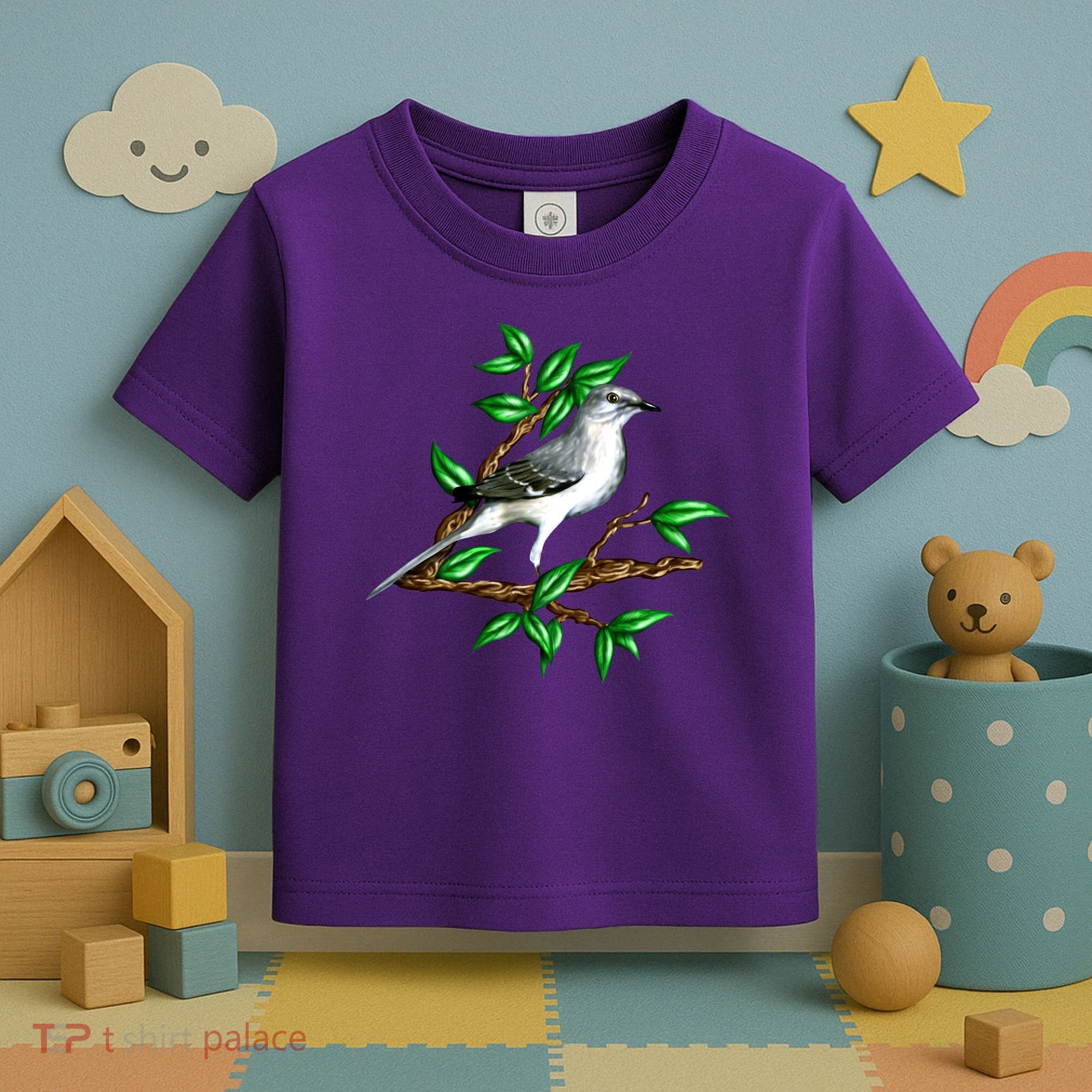 Wildlife - Mockingbird Posing Portrait Toddler T-Shirt