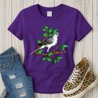 Wildlife - Mockingbird Posing Portrait Women's T-Shirt thumb 3