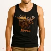 Wildlife - Moose Head Portrait Tank Top thumb 3