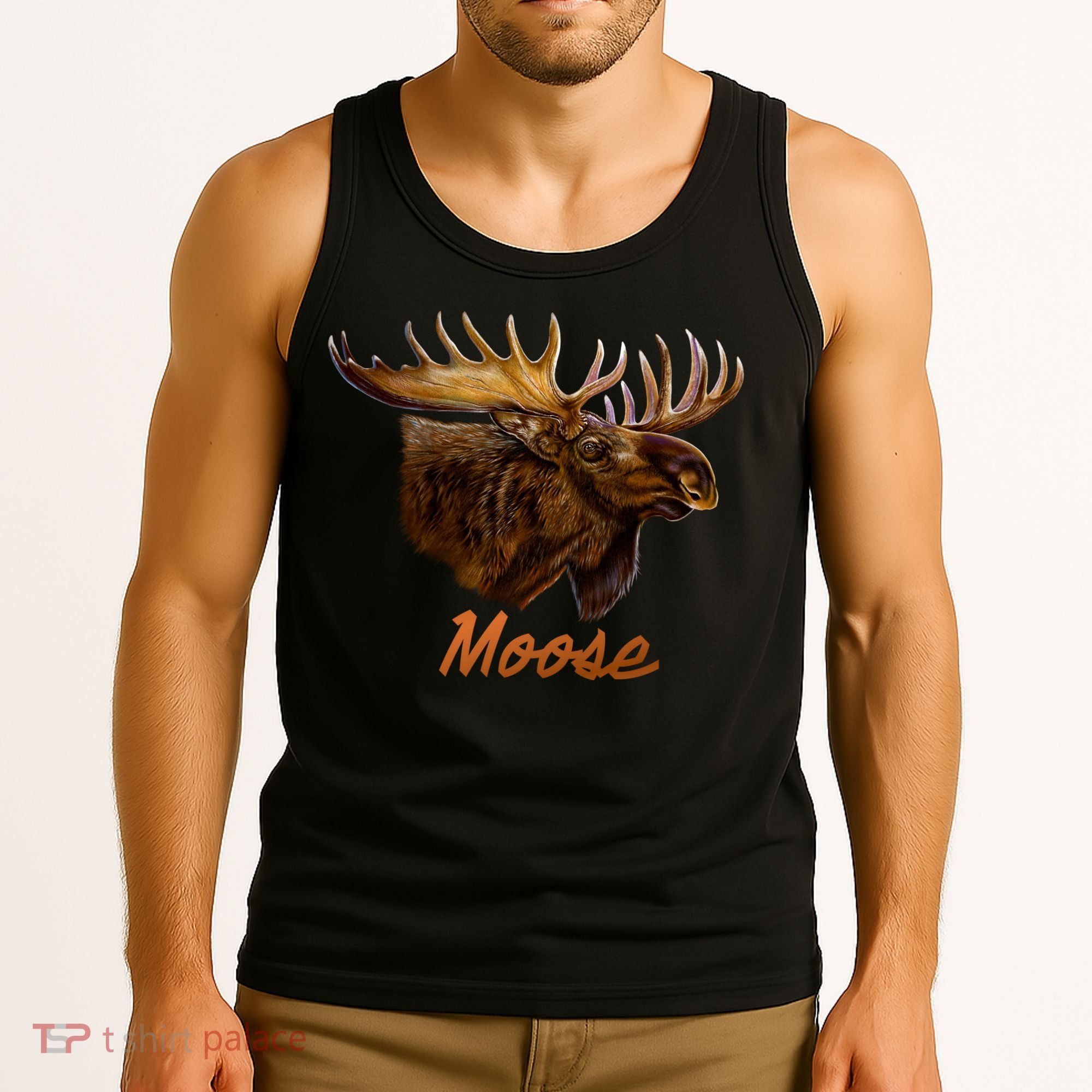 Wildlife - Moose Head Portrait Tank Top