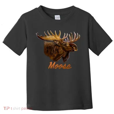 Wildlife - Moose Head Portrait Toddler T-Shirt