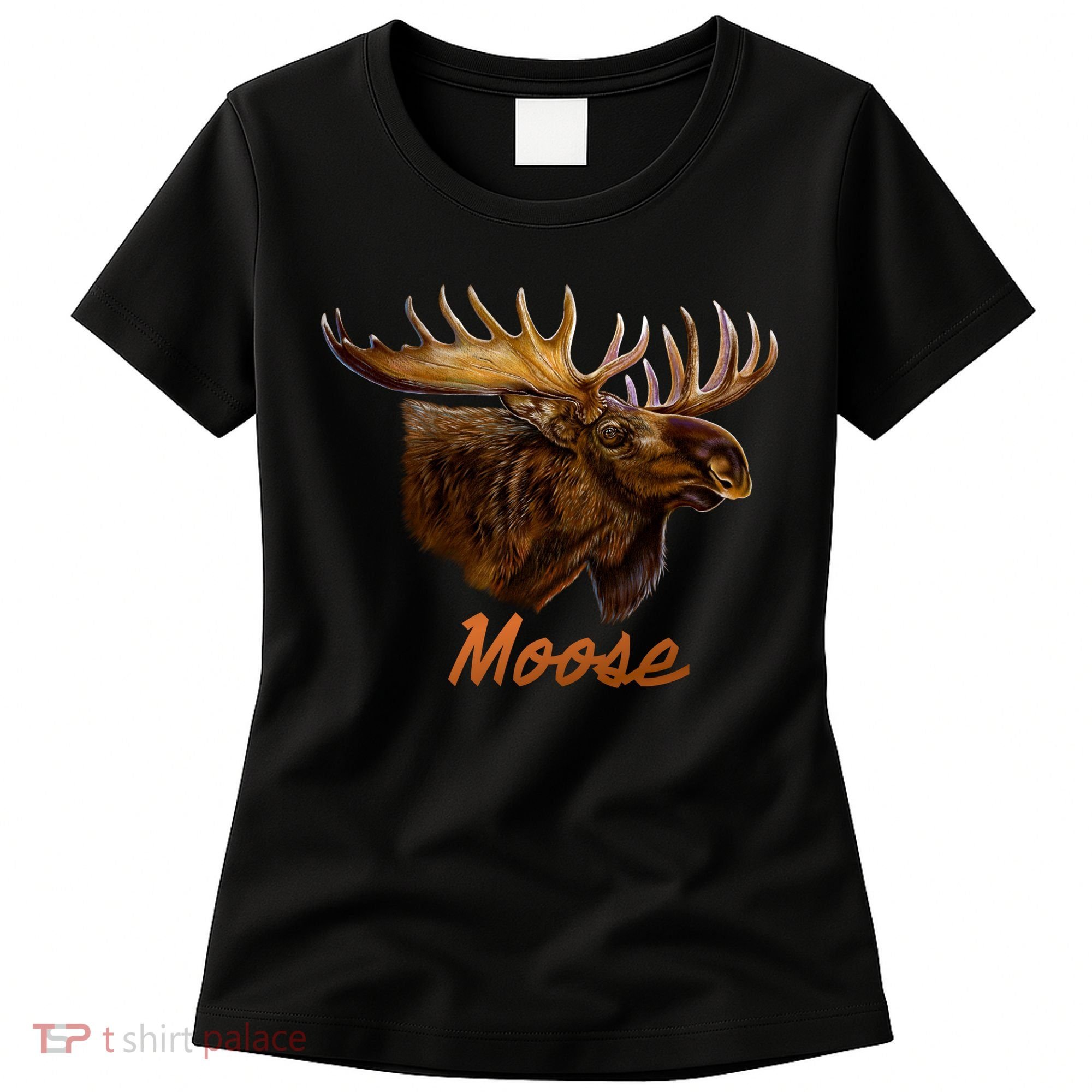 Wildlife - Moose Head Portrait Women's T-Shirt